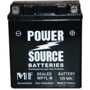 Power Source    12 Volt  Battery (WP7L-B),  Sealed AGM