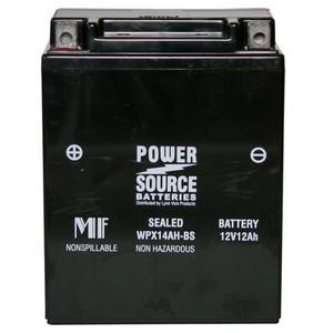 Power Source    12 Volt  Battery (WPX14AH-BS),  Sealed AGM