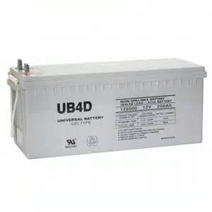 Universal Sealed Gel 12 Volt 180AH Battery (UB4D GEL)