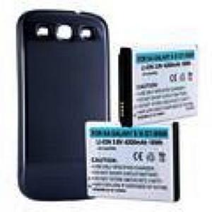 SAMSUNG GALAXY S III 4200mAh EXTENDED BATTERY W/ NFC & SILVR CVR (9322125859)