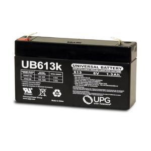 Universal Sealed AGM 6 Volt 1.3AH Battery (UB613)