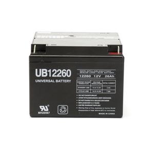 Universal Sealed AGM 12 Volt 26AH Battery (UB12260)