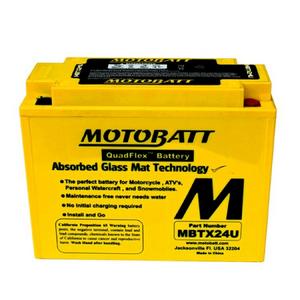 MOTOBATT MBTX24U - 12Volt Absorbed Glass Mat (AGM) Battery