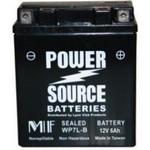 Power Source 12 Volt 6AH 140CCA Sealed AGM Battery (WP7L-B)