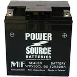 Power Source    12 Volt  Battery (WP30CL-B), Sealed AGM