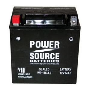Power Source    12 Volt  Battery (WPH16-A2),  Sealed AGM
