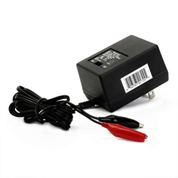 Universal 6-12 Volt Switchable 500mAh unregulated, Single Stage Charger with Alligator Clips 6-12BC0500S-1