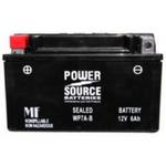 Power Source    12 Volt  Battery (WP7A-B),  Sealed AGM