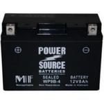 Power Source    12 Volt  Battery (WP9B-4),  Sealed AGM