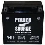 Power Source    12 Volt  Battery (WP14-B),  Sealed AGM