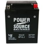 Power Source    12 Volt  Battery (WP14L-2),  Sealed AGM