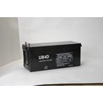 Universal 12 Volt 200AH Sealed AGM Battery (Size UB- 4D)