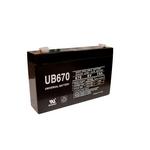 Universal Sealed AGM 6 Volt 7AH Battery (UB670)