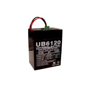 Universal UB6120 TOY 6V 12Ah Wire Lead w/P2 Sealed AGM Battery